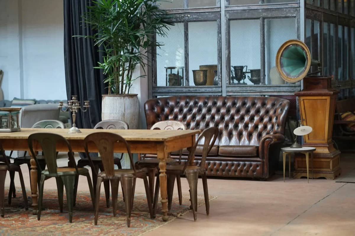 A long table set in a lodge room